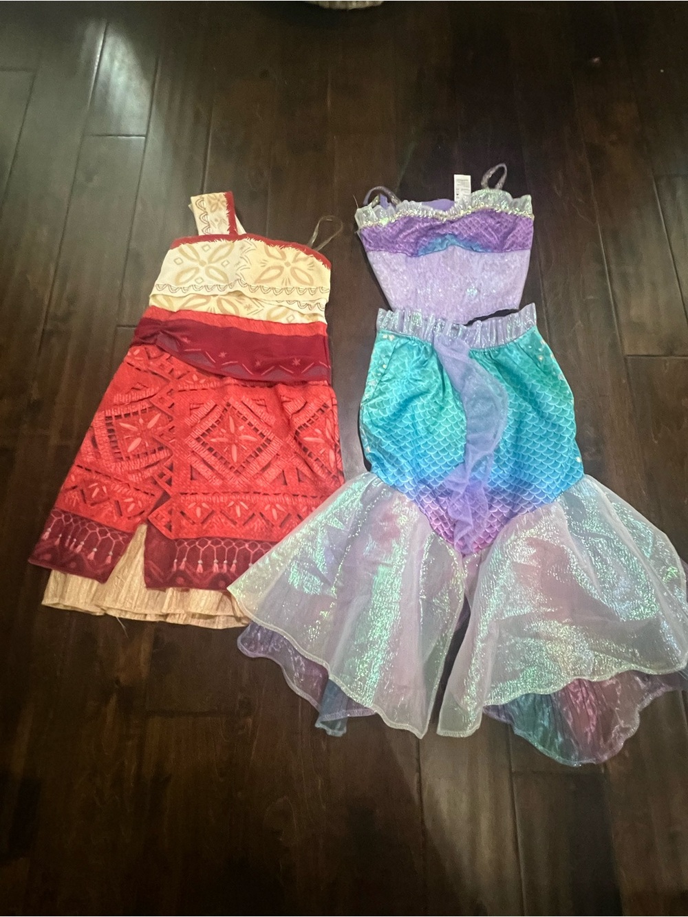 Moana & Little Mermaid Disney costumes